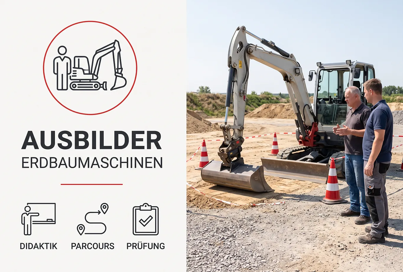 Ausbilder für Erdbaumaschinen - Schulung