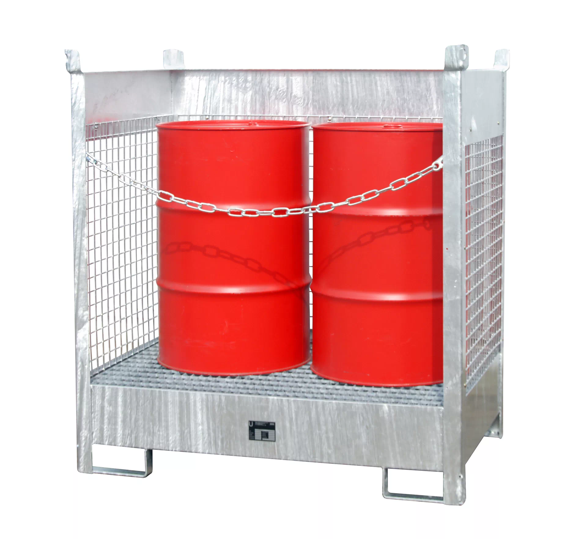 Fass-Stapelpalette FSP-2 D, feuerverzinkt