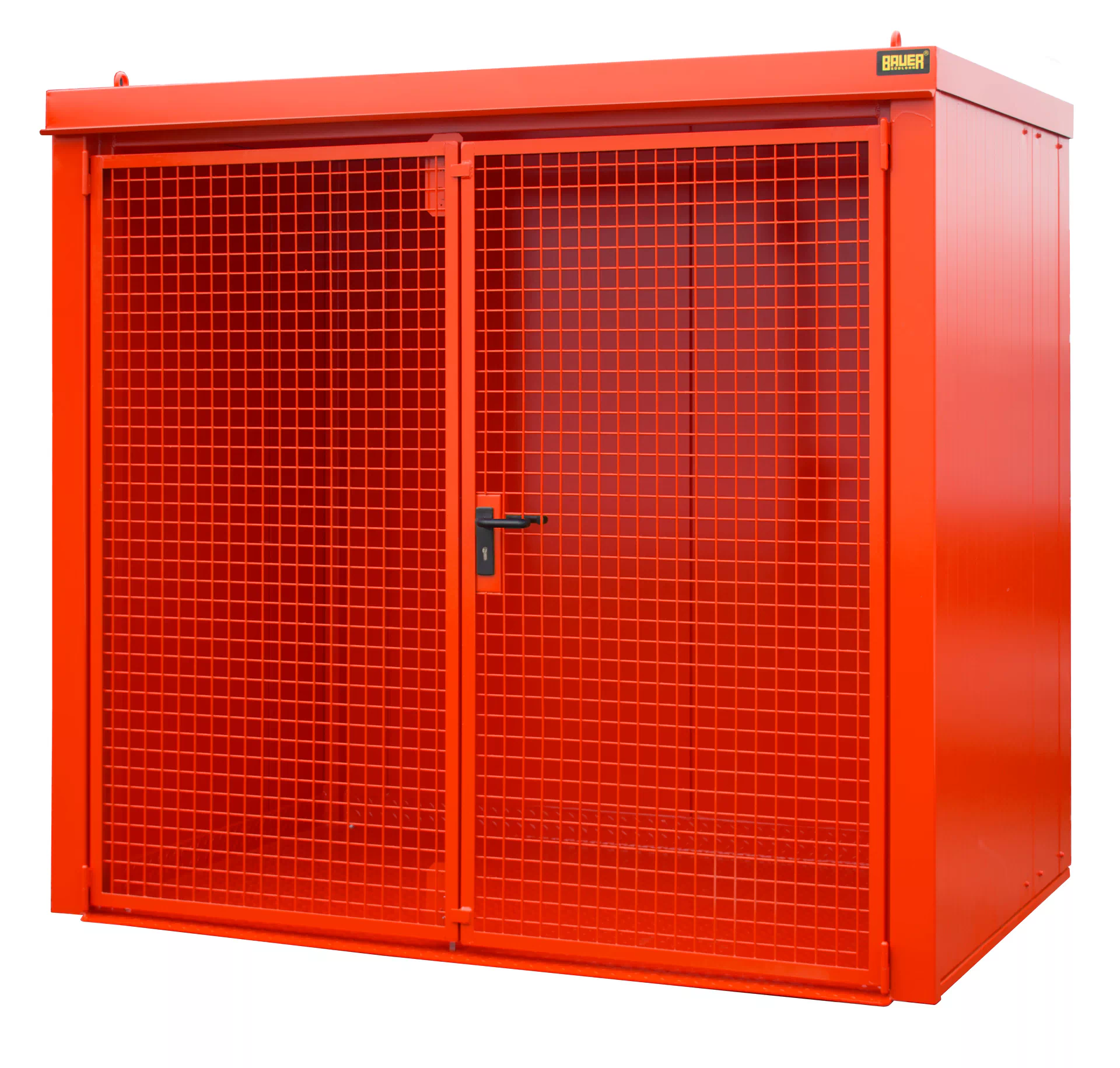 Gasflaschen-Container GFC-B M3, lackiert, Feuerrot