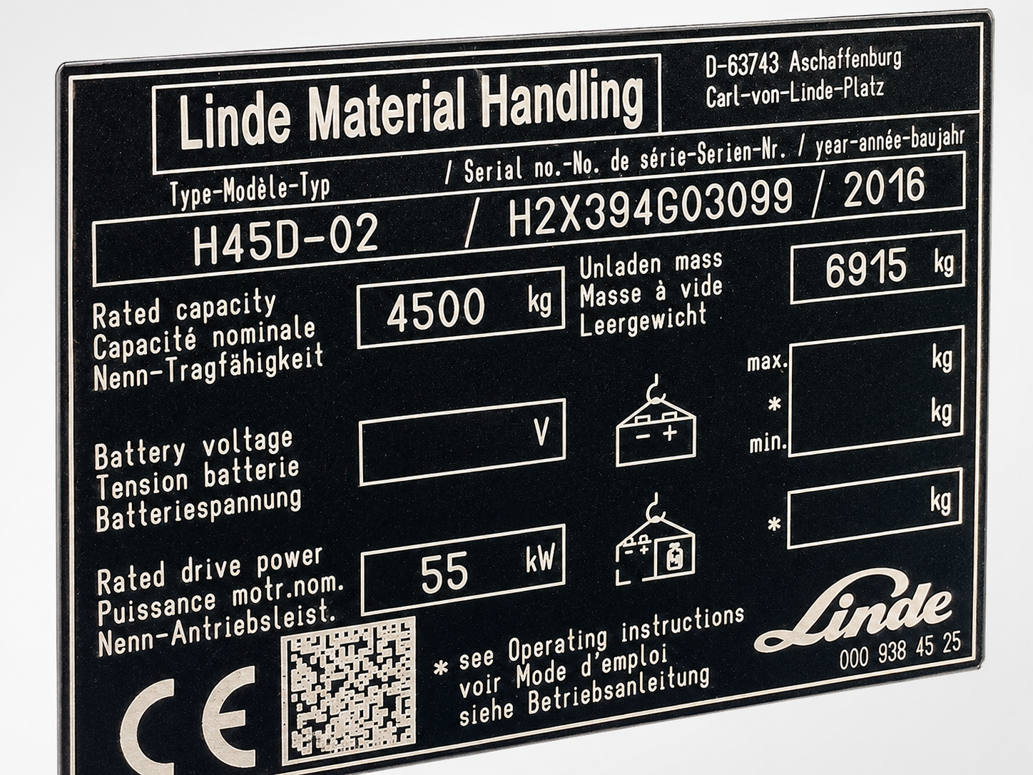 Linde H45D-02 Diesel-Gabelstapler – Baujahr 2016, Triplexmast, Vollkabine und 4.500 kg Tragkraft