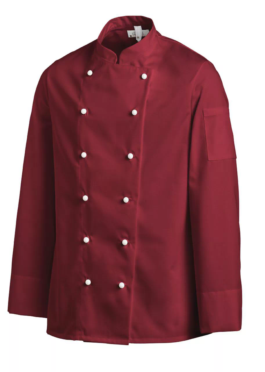 Kochjacke für Damen und Herren 1/1 - bordeaux