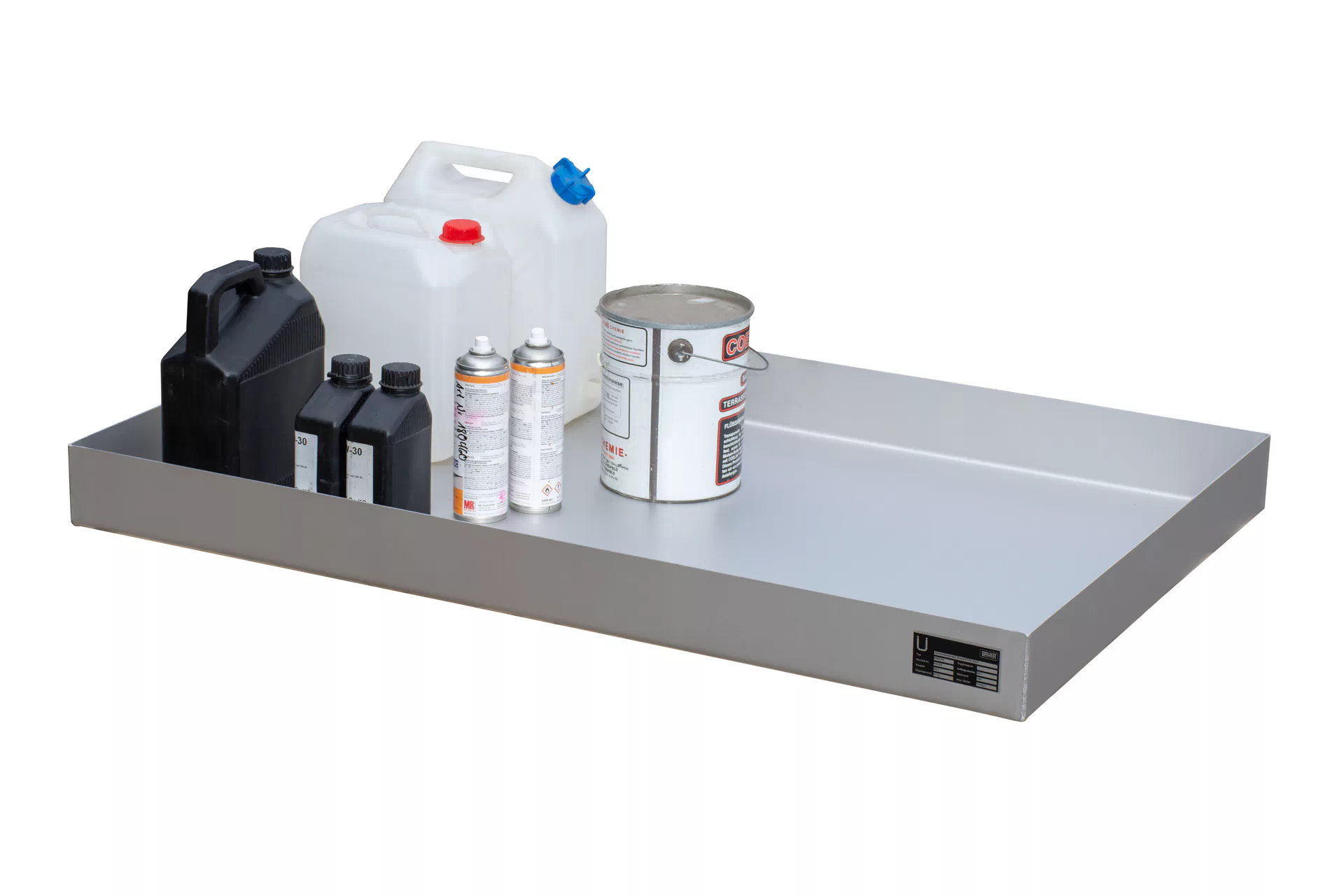 Kleingebindewanne für Paletten KGW-P 4 V4A, Edelstahl 1.4571