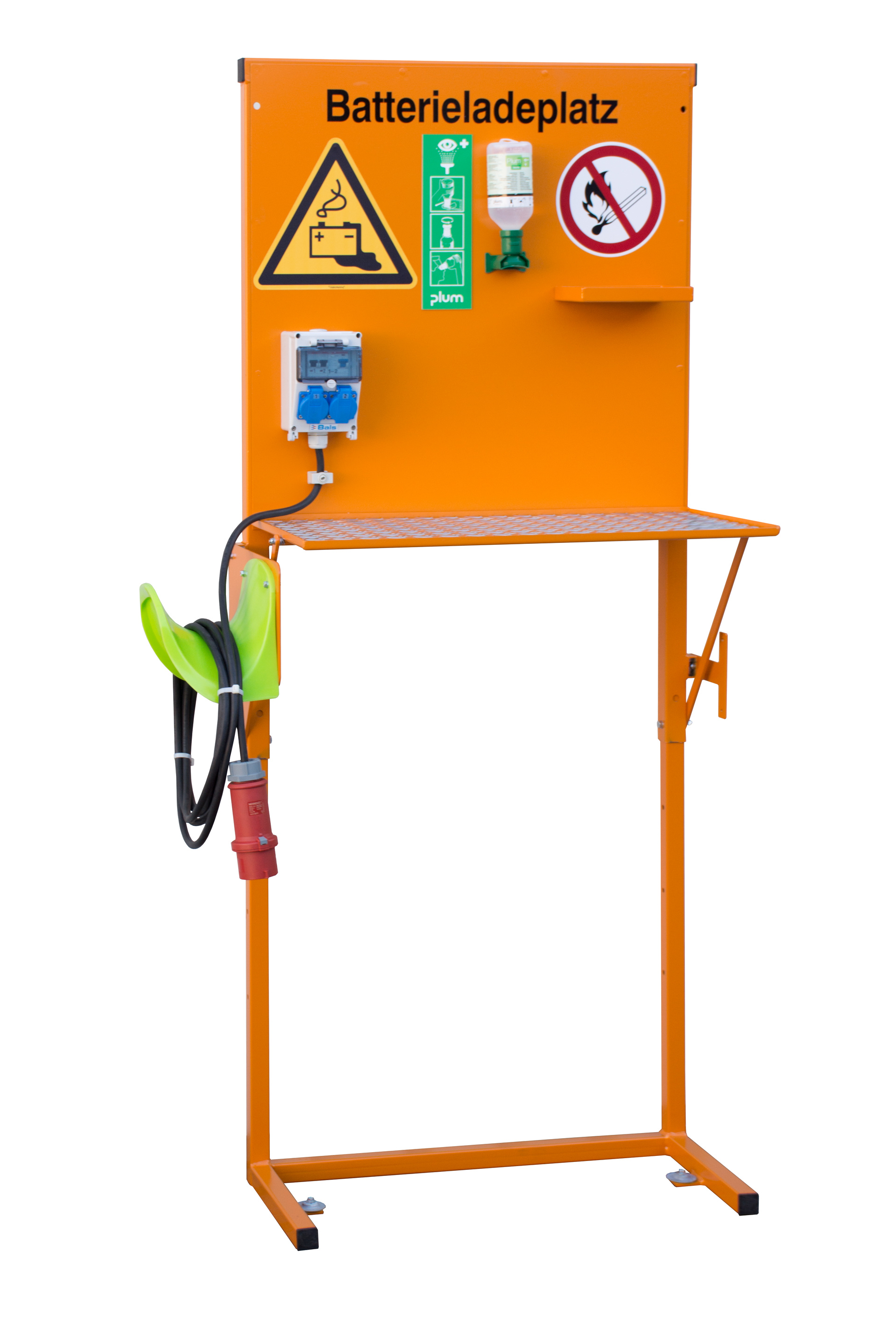 Batterieladeplatz BL 1, lackiert, Gelborange