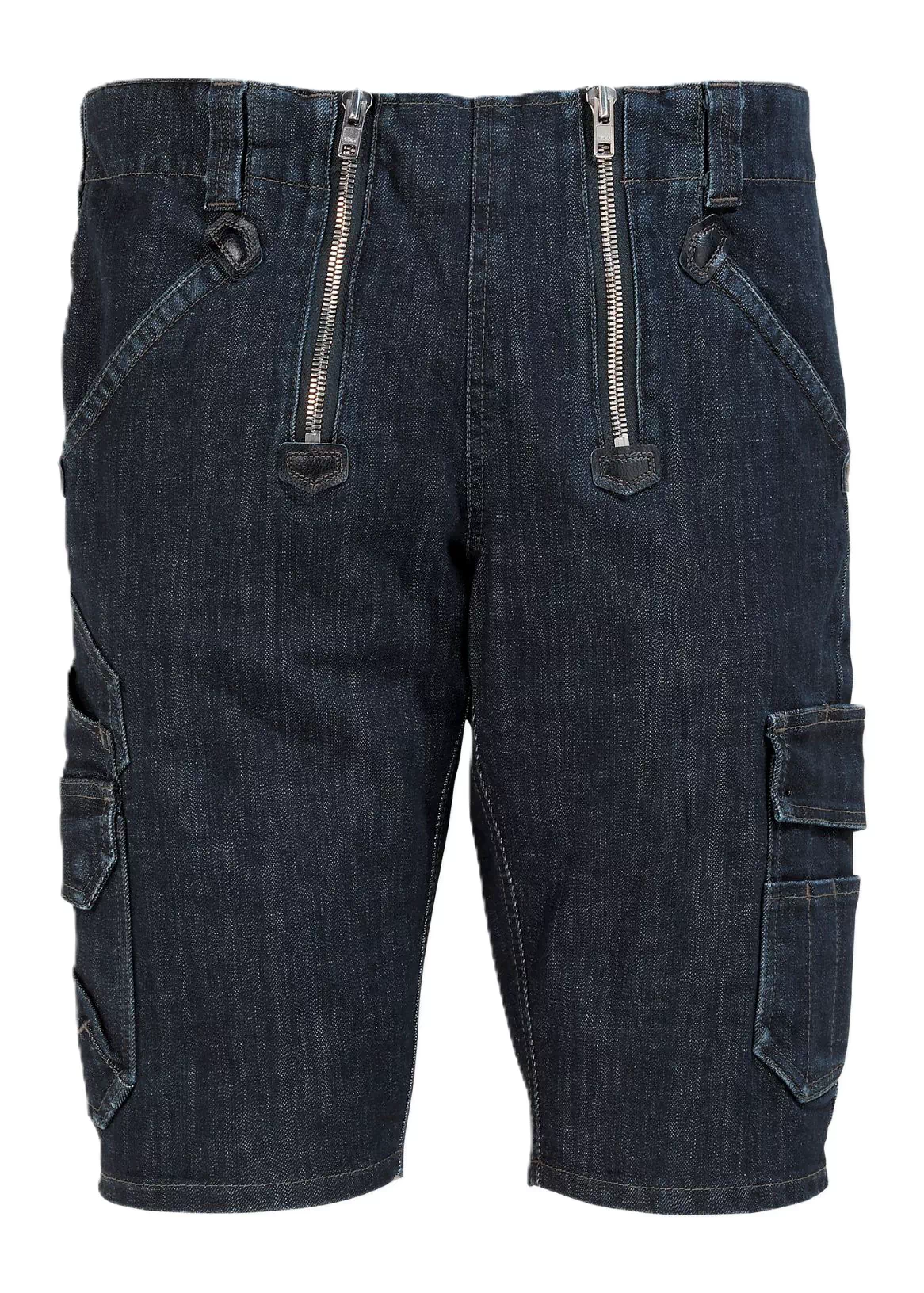 Zunftbermuda Volkmar Stretch-Jeans - schwarzblau