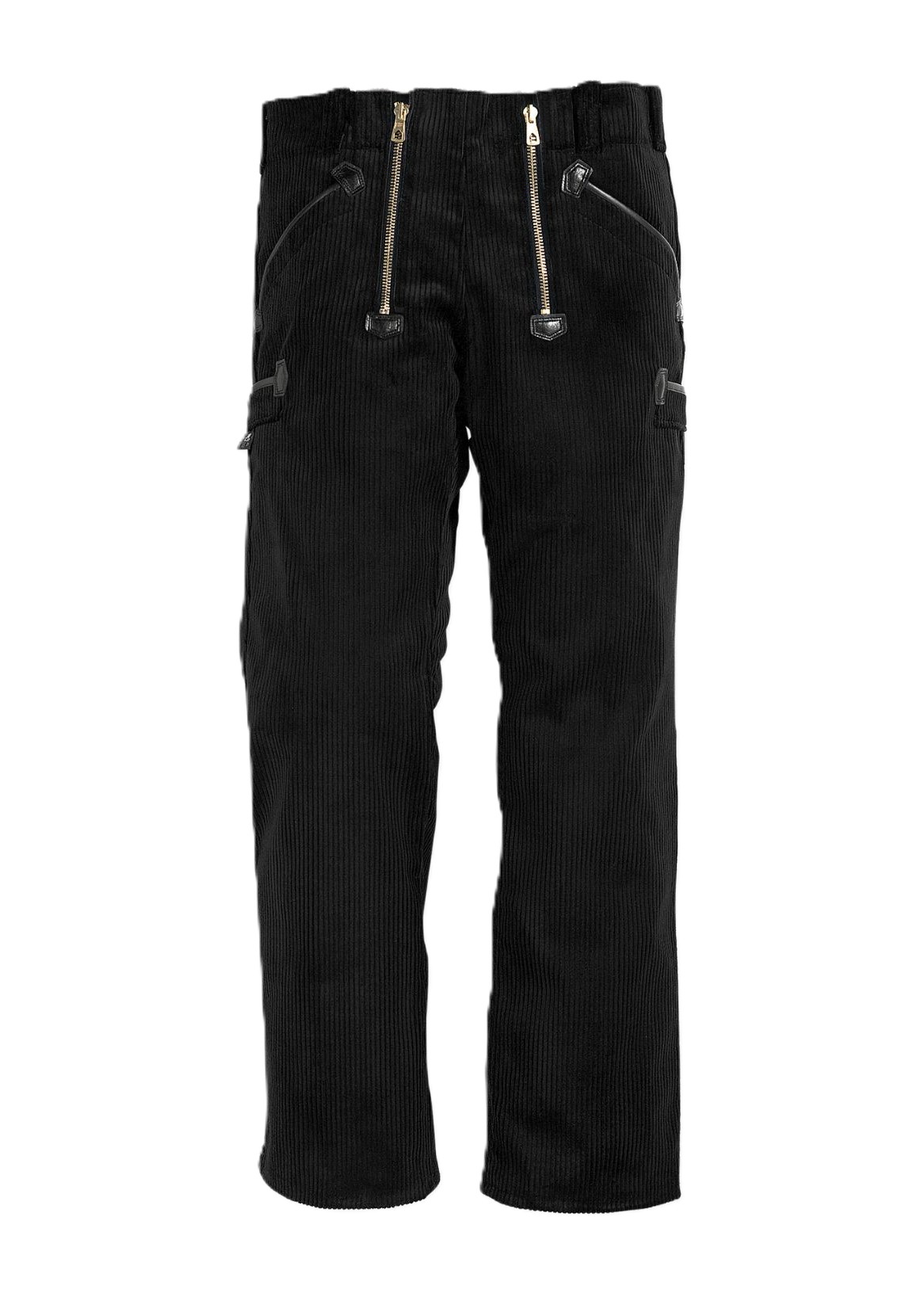 Zunfthose Peter - TRENKERCORD ohne Schlag - schwarz