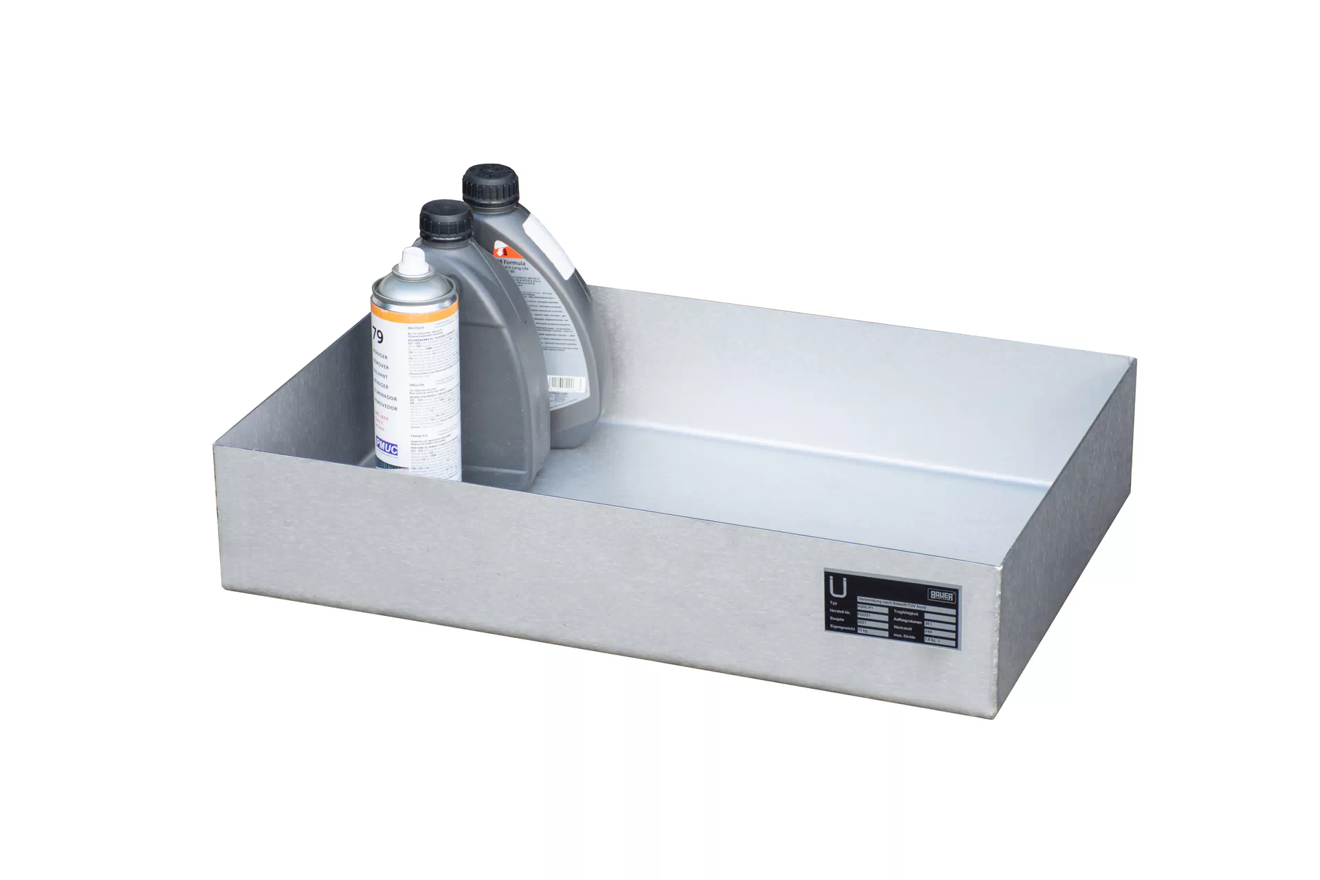 Kleingebindewanne für Paletten KGW-P 1 V4A, Edelstahl 1.4571