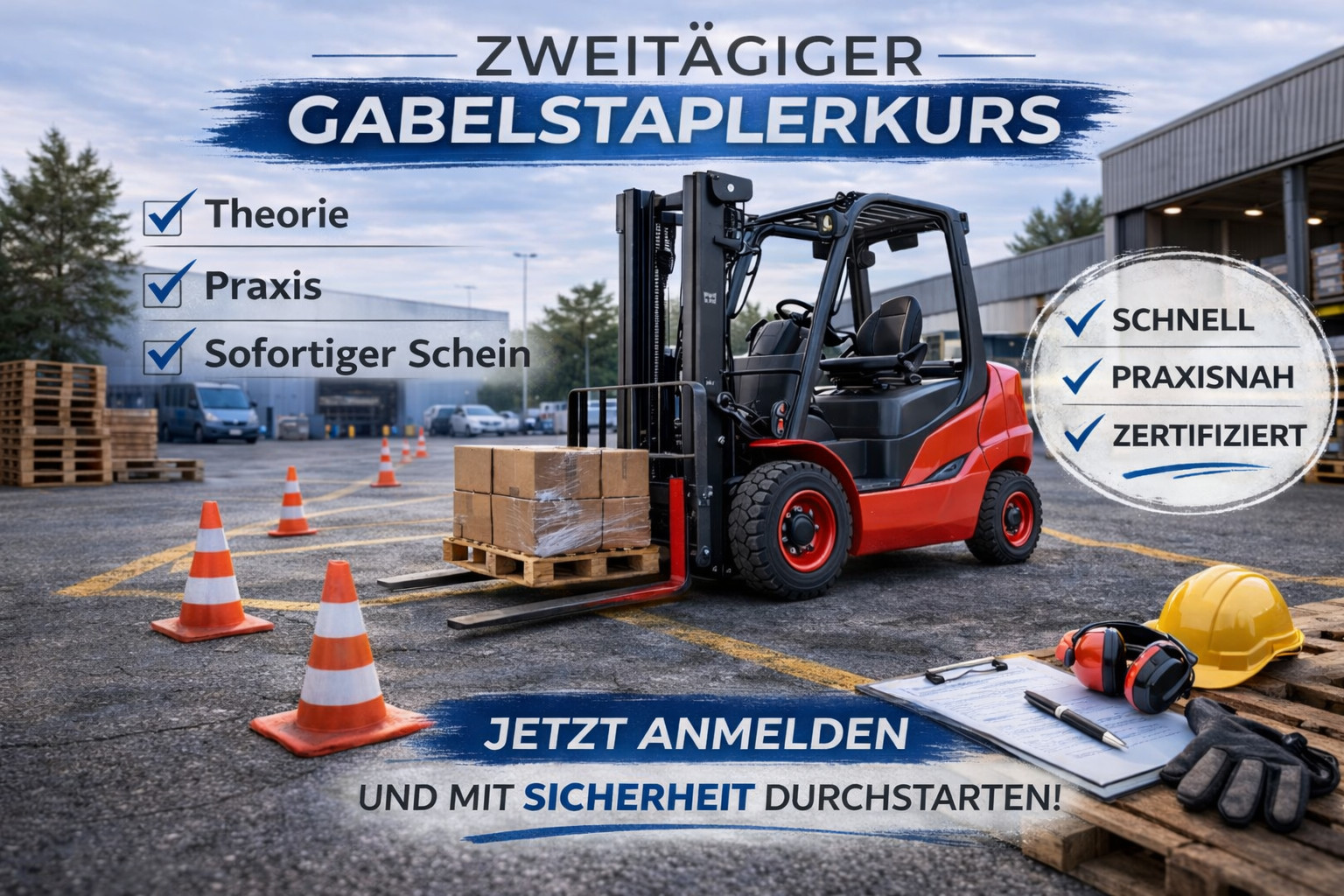 Gabelstaplerschein – Zusatzqualifikation (Stufe 2)