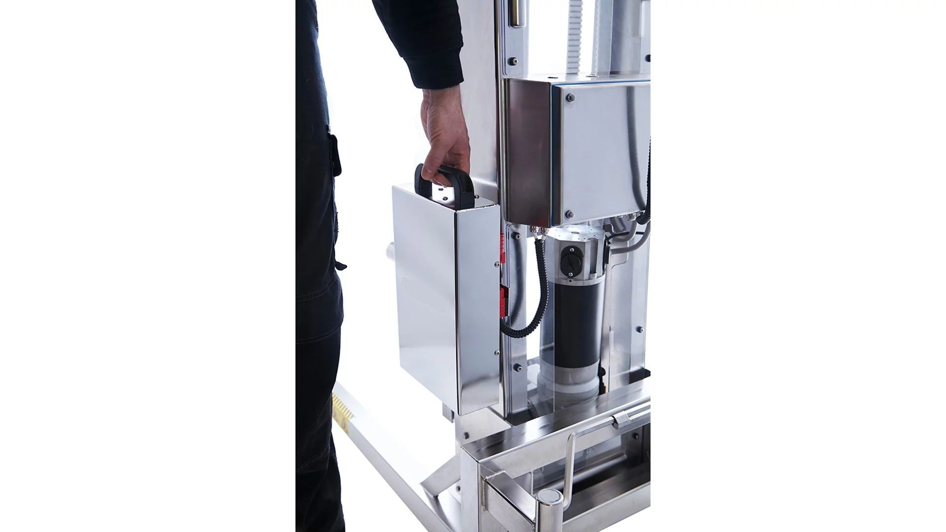 Elektrolifter 300 SS aus Edelstahl Batteriewechsel