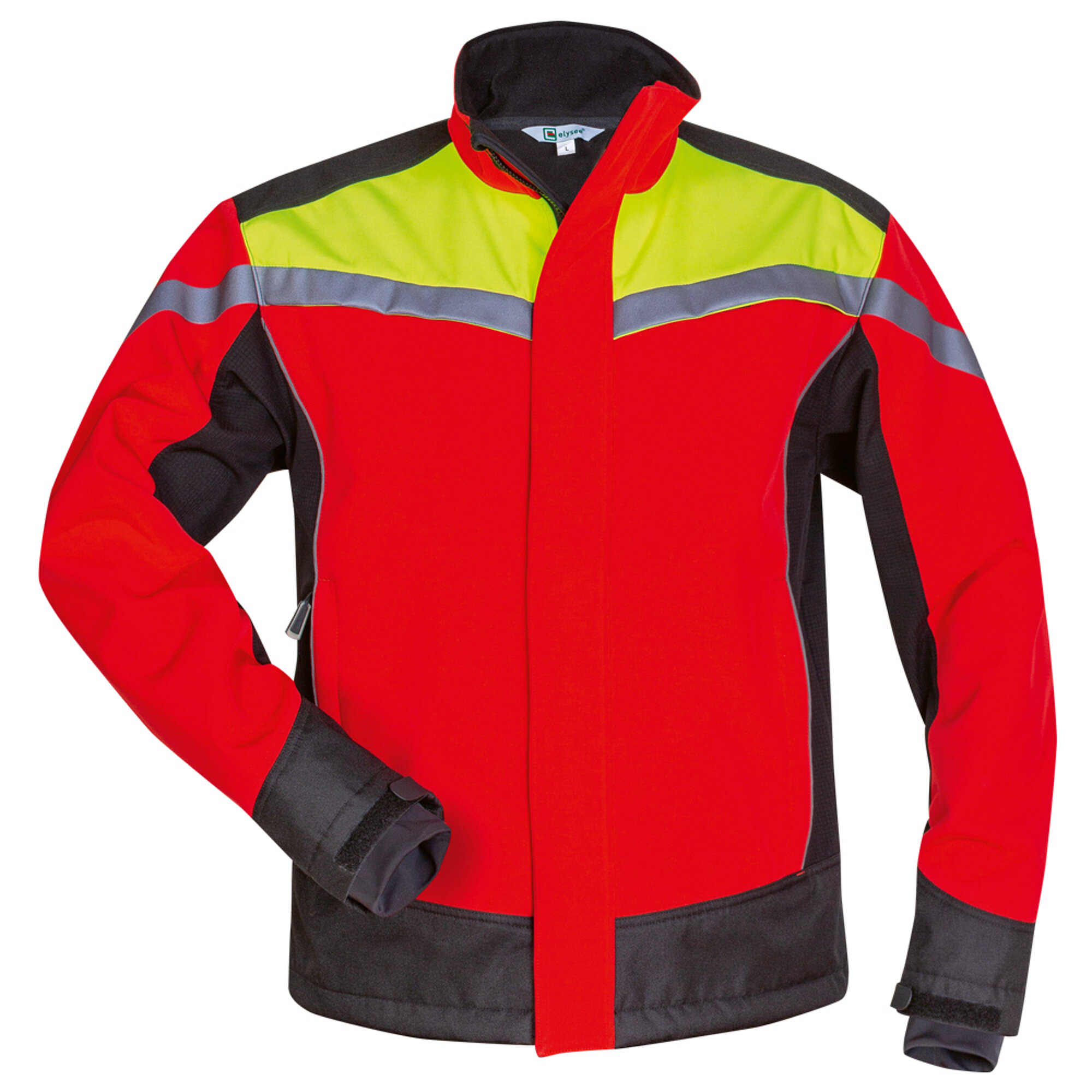 Forstschutz Softshell Jacke stretch Esche rot