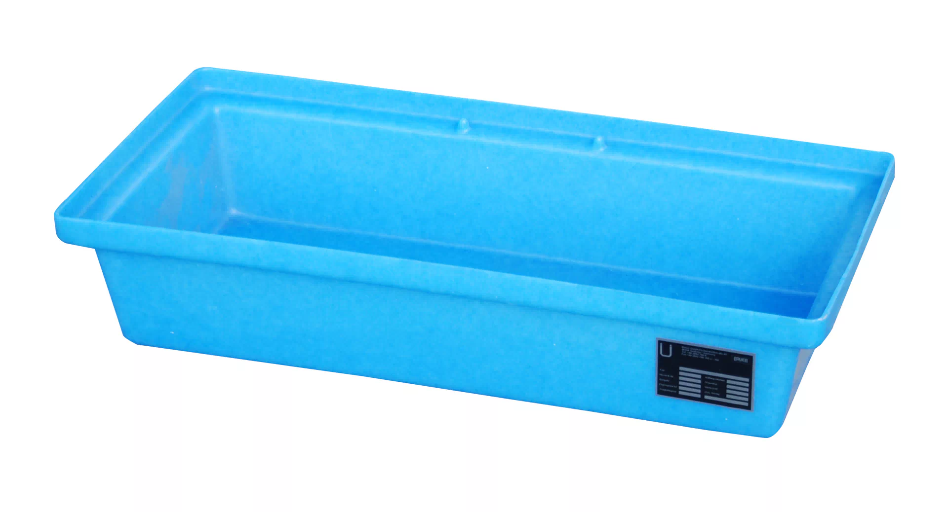 GREEN-LINE PE-Auffangwanne für Paletten KWP-P 30, aus robustem Polyethylen, Blau
