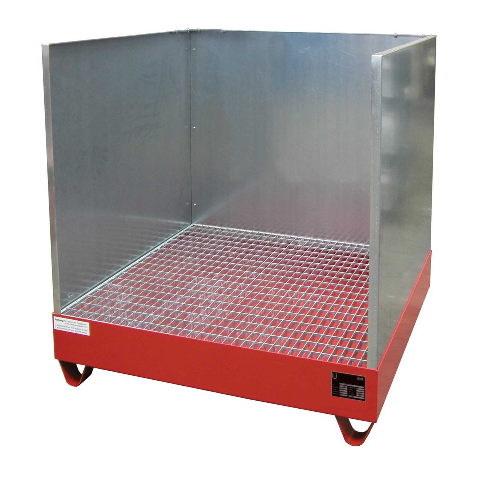 Auffangwanne 2032/SW, lackiert, Feuerrot