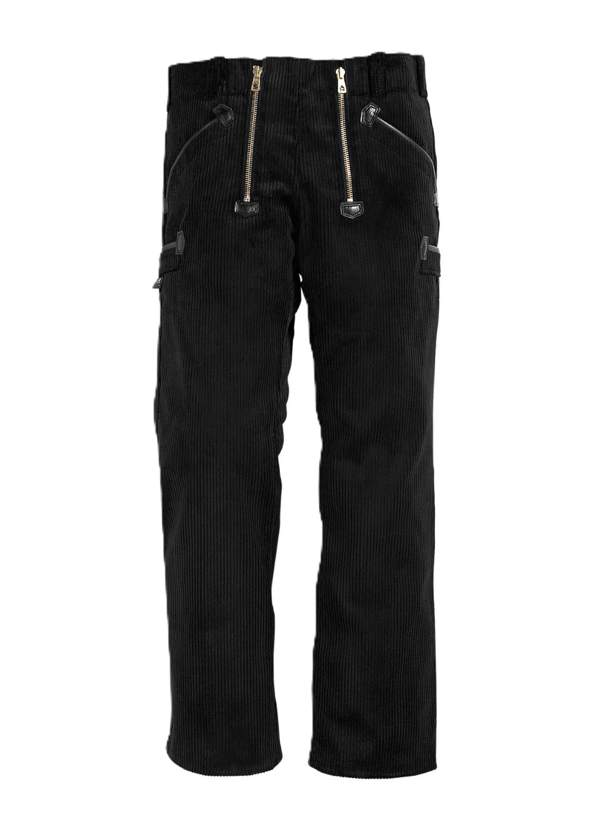 Zunfthose Peter - TRENKERCORD ohne Schlag - schwarz