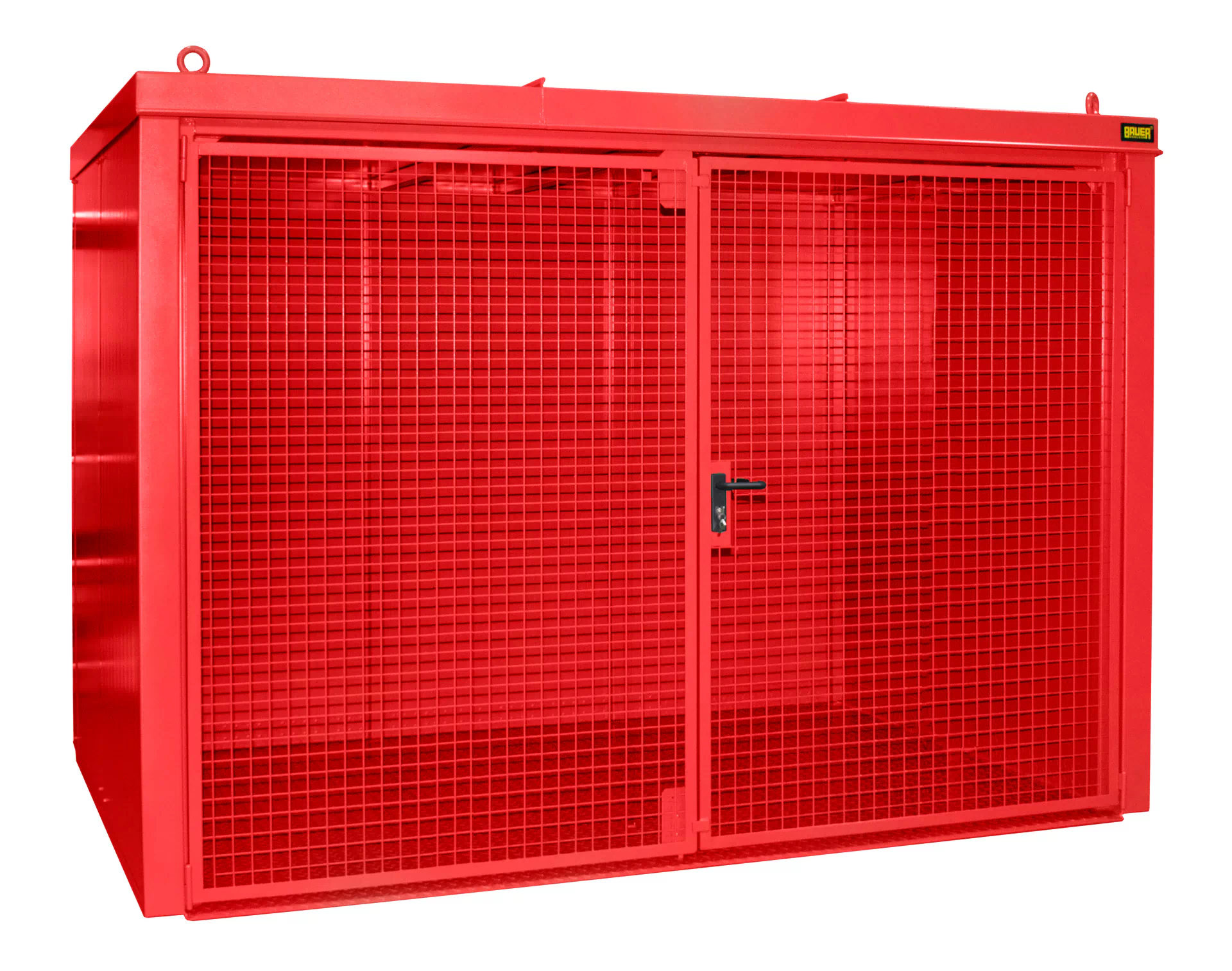 Gasflaschen-Container GFC-B M4, lackiert, Feuerrot
