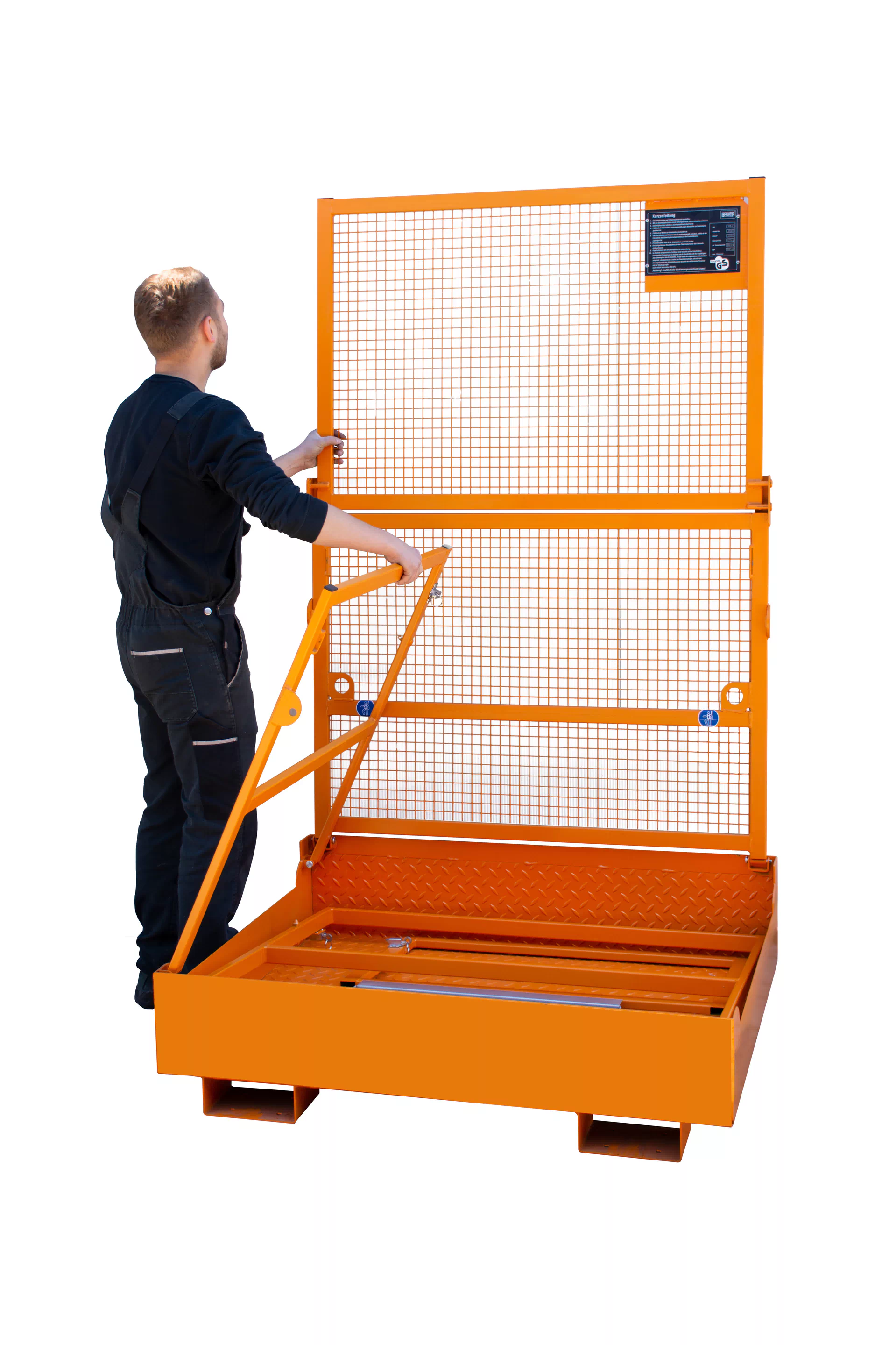 Arbeitsbühne MB-F, lackiert, Gelborange