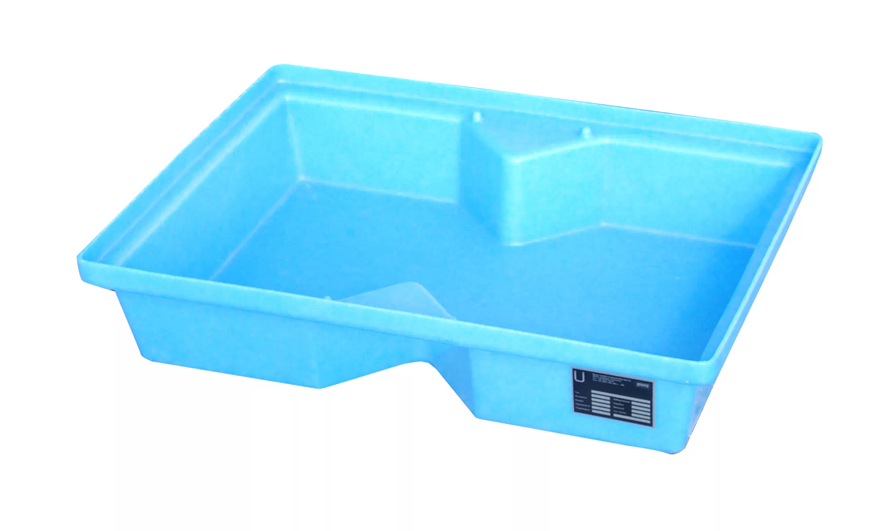 GREEN-LINE PE-Auffangwanne für Paletten KWP-P 40, aus robustem Polyethylen, Blau