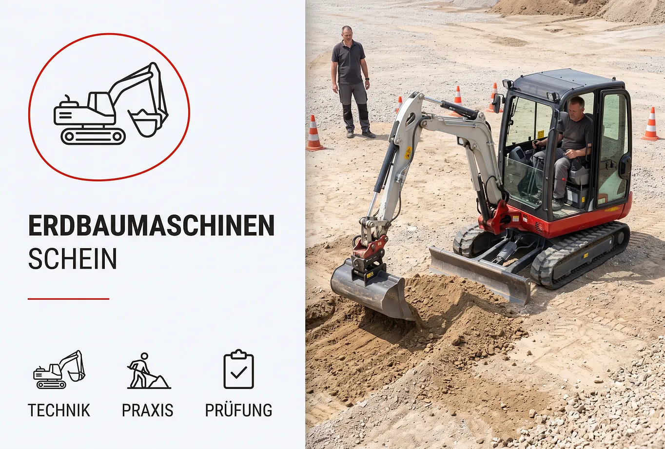Erdbaumaschinenschein - Schulung