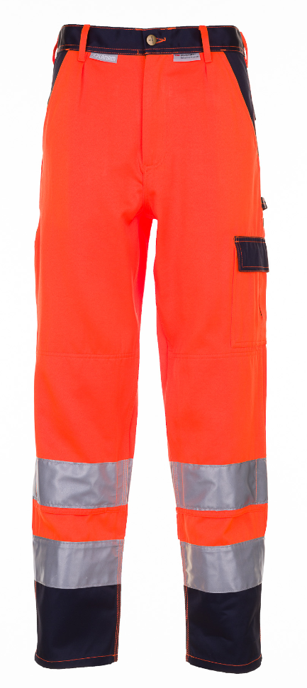 Bundhose Warnschutz - orange/marine