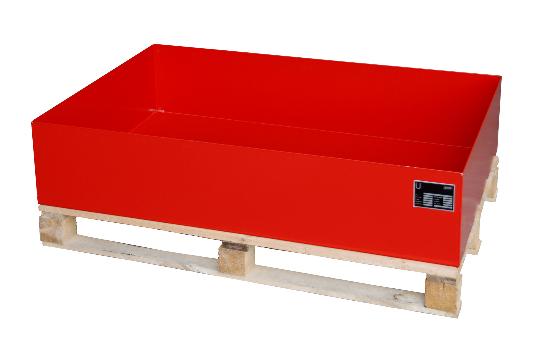 Auffangwanne 2008, lackiert, Feuerrot