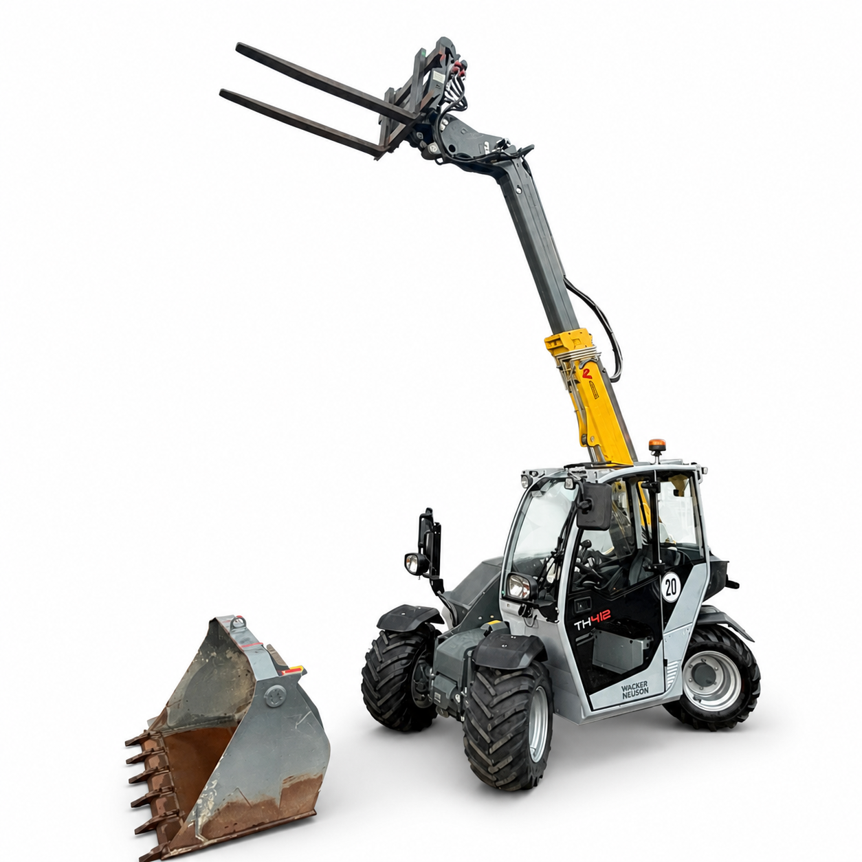 Wacker Neuson TH412 Teleskoplader – BJ 2023 – 406,3 BH – 45,3 PS – 3 Lenkarten – 1. Hand – Neuer Service & Neue UVV