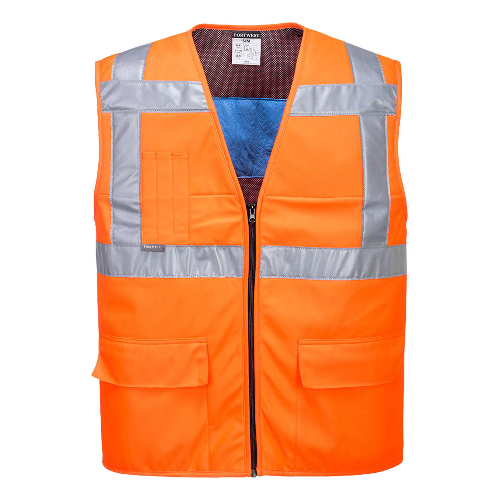 Kühlweste HiVis EN20471 Warnschutz orange - SONDERPREIS