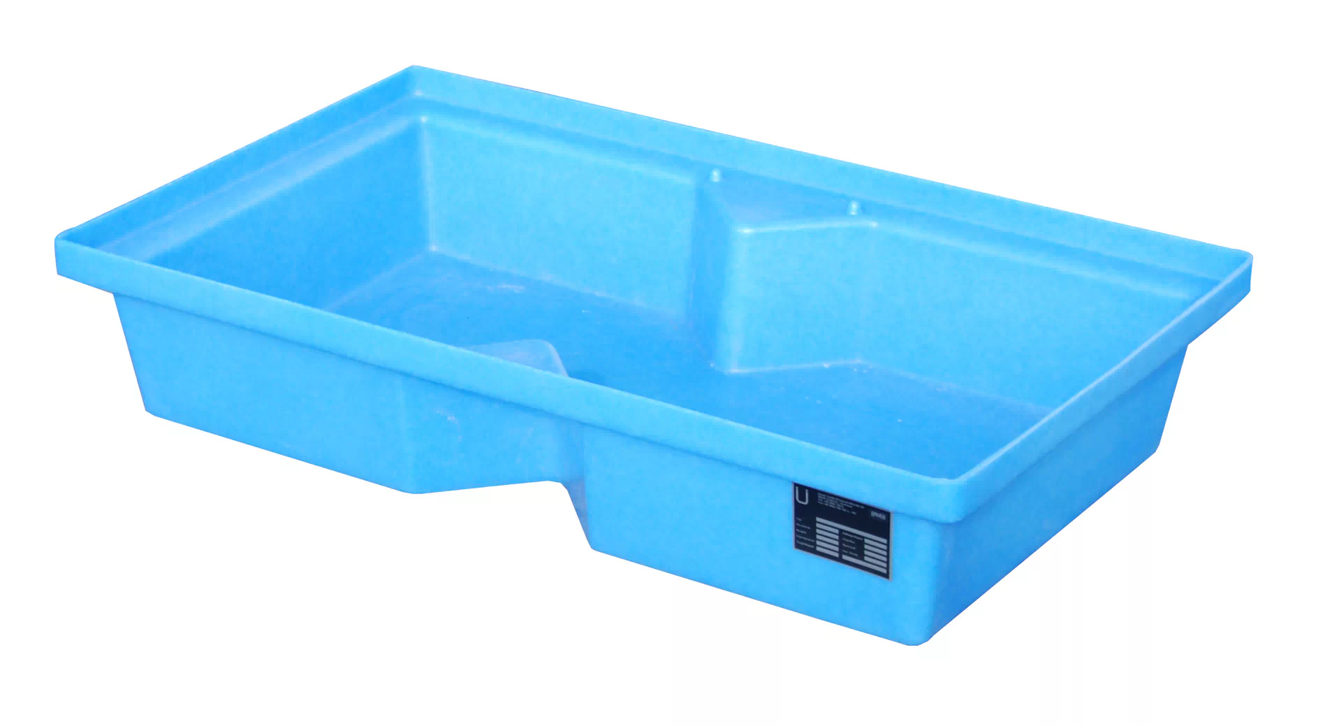 GREEN-LINE PE-Auffangwanne für Paletten KWP-P 60, aus robustem Polyethylen, Blau