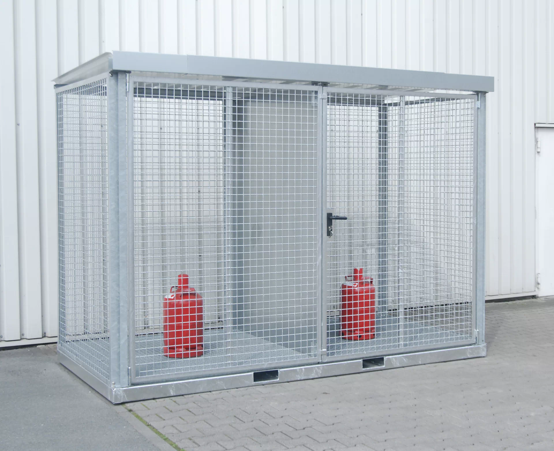 Gasflaschen-Container GFC-E/G M4, feuerverzinkt