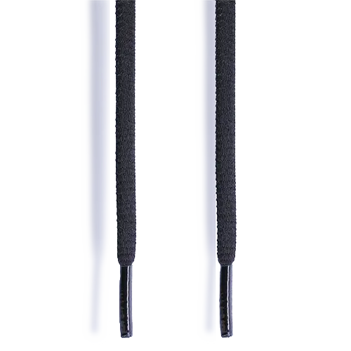 Senkel Halbschuh black 115cm