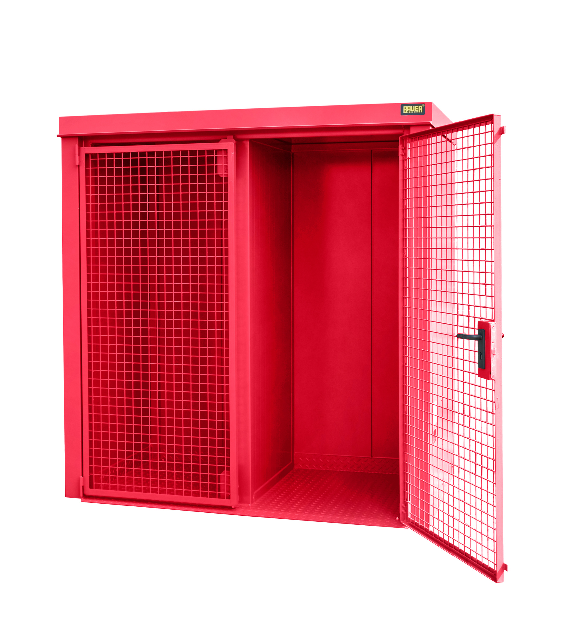 Gasflaschen-Container GFC-B/W M1, lackiert, Feuerrot