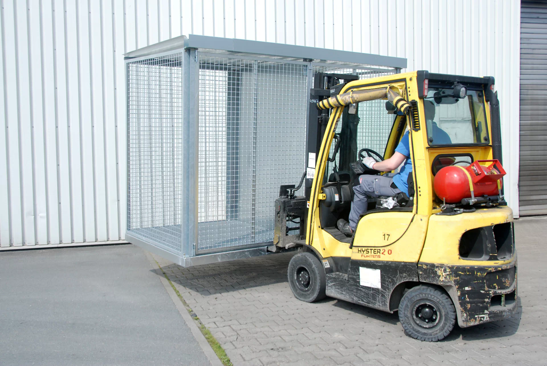 Gasflaschen-Container GFC-E/G M0, feuerverzinkt