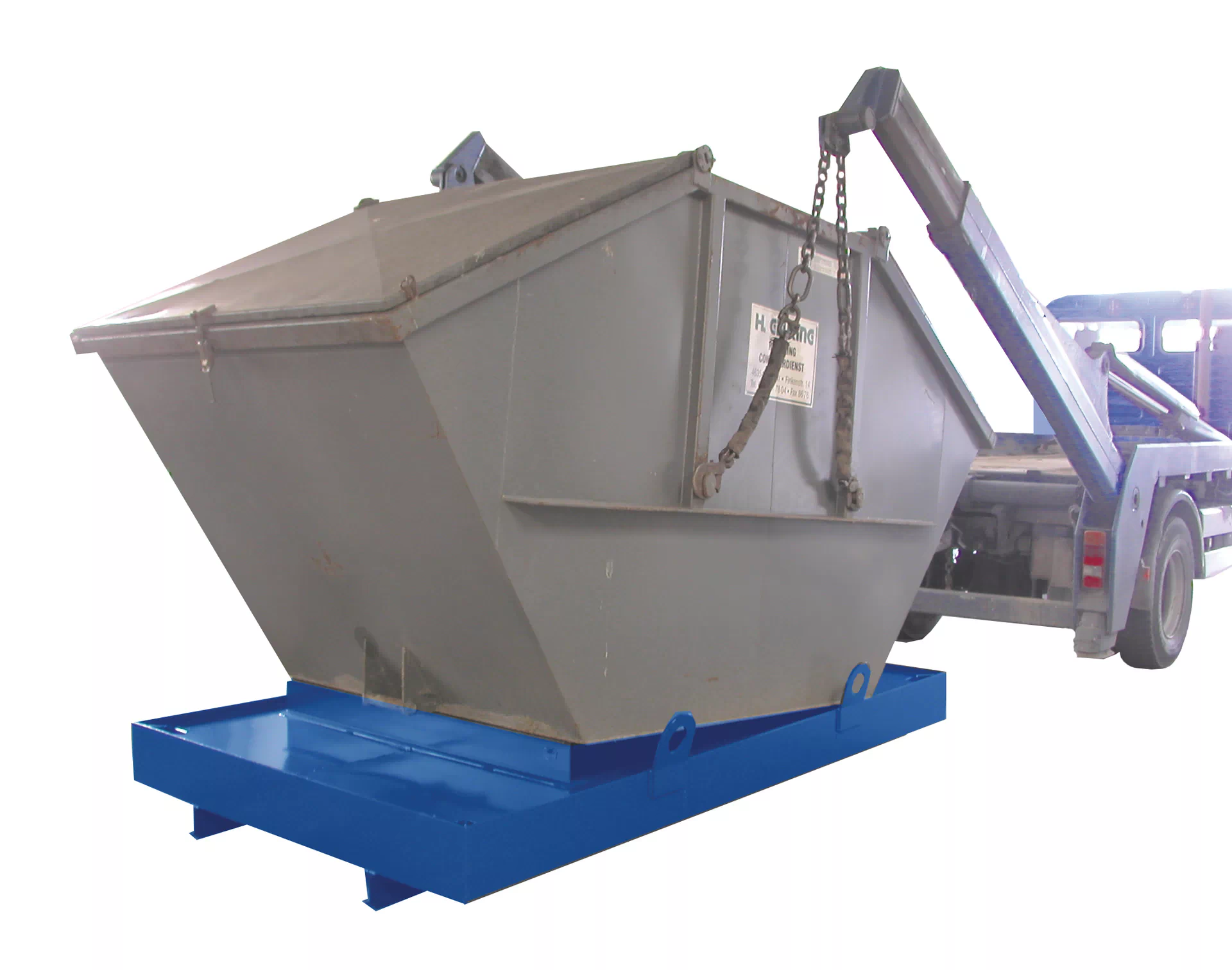 Containerwanne CW 1, lackiert, Feuerrot