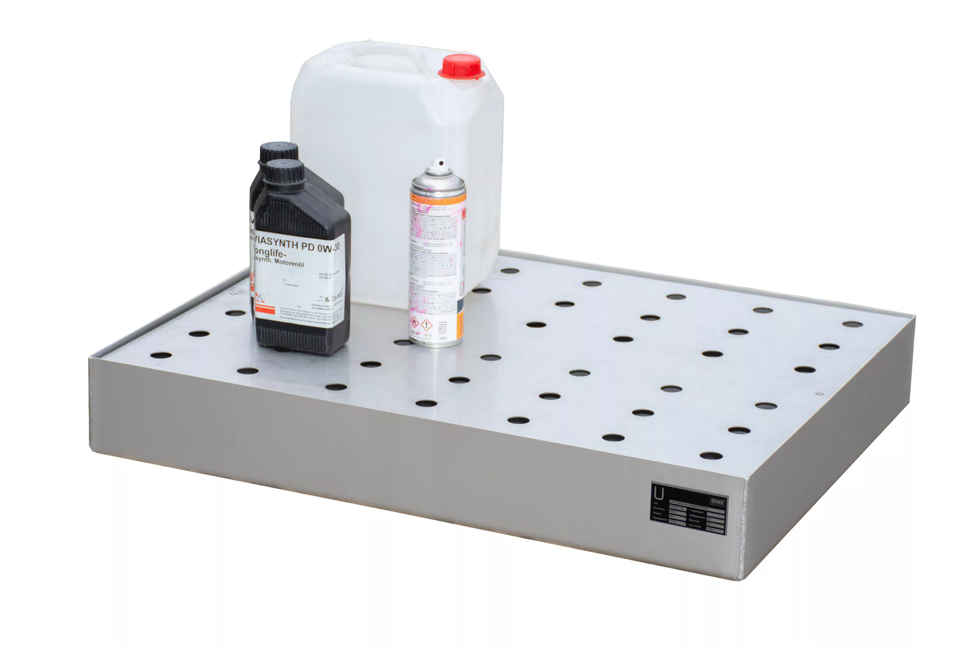 Kleingebindewanne für Paletten KGW-P 2/M V4A, Edelstahl 1.4571