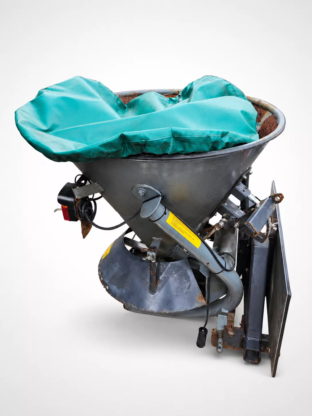KÄRCHER Heck-Anbaustreuer für MIC34, MC50 und STIGA Titan – 150 Liter – hydraulischer Antrieb