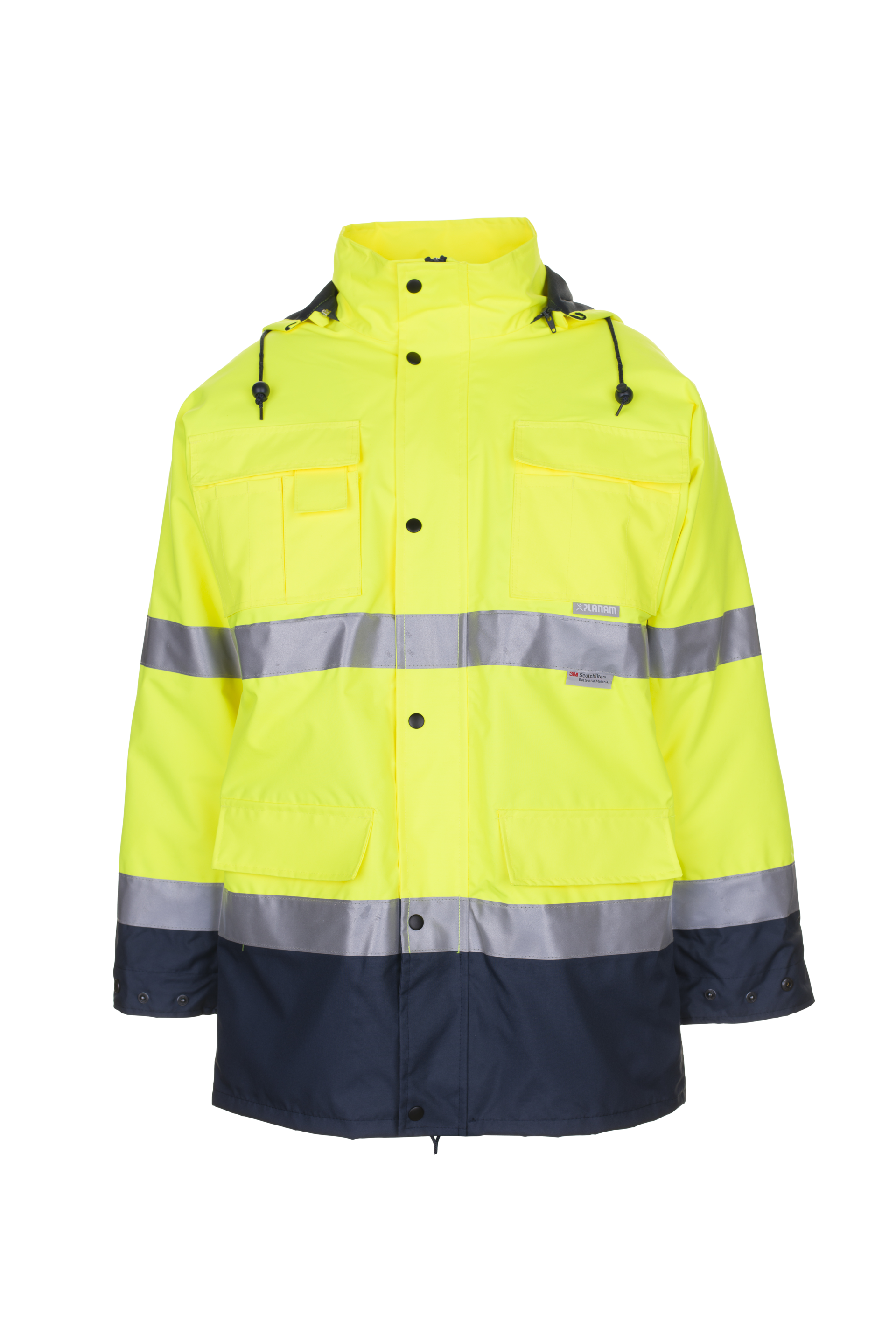 Winterparka - gelb/marine