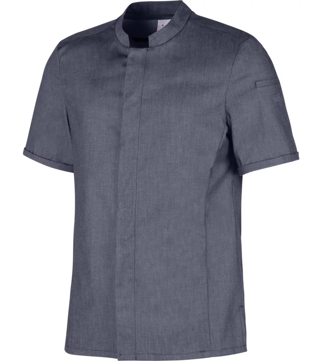 Kochhemd / Kochjacke stretch 1/2 UNISEX denim