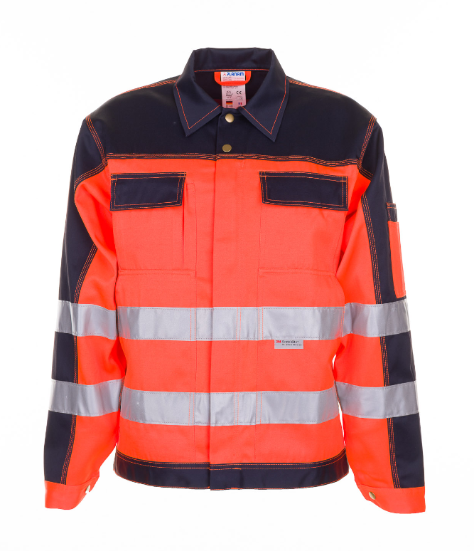 Warnschutz-Jacke - orange/marine