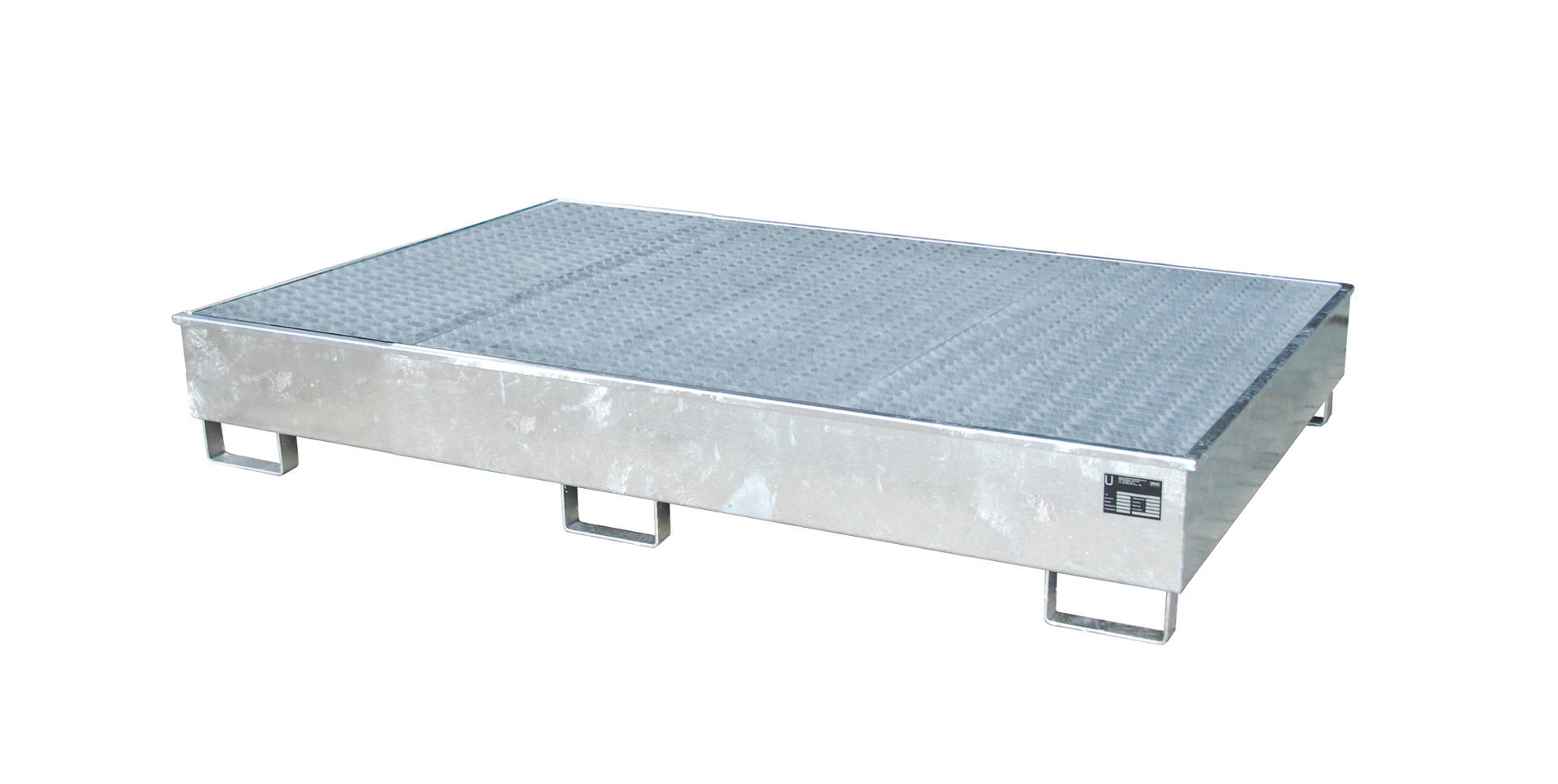 Regalwanne mit PE-Einsatz Regalwanne RW-GR 2200-2 PE, feuerverzinkt