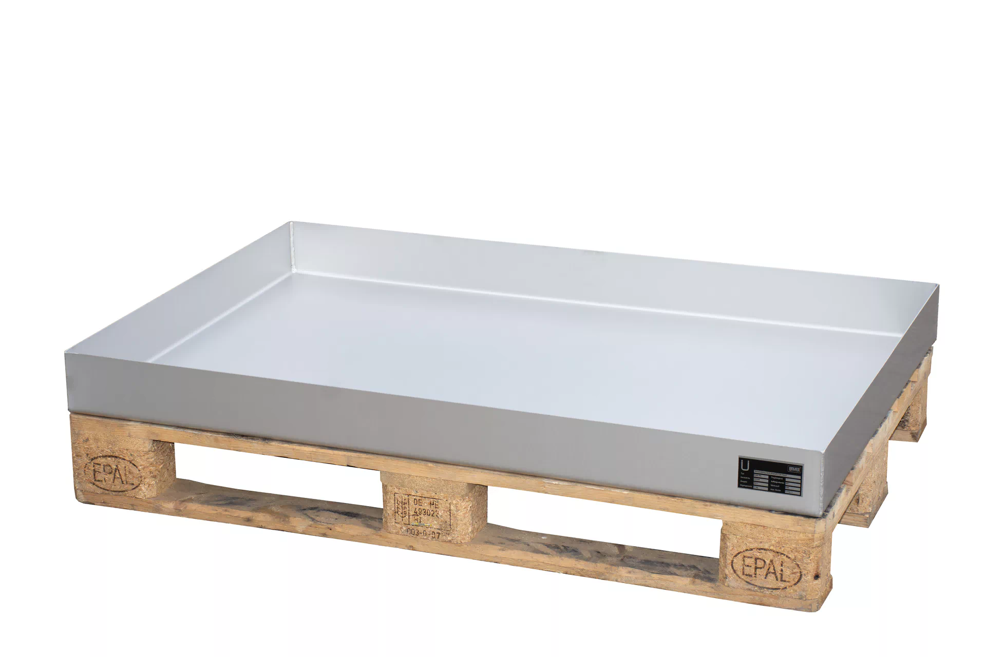 Kleingebindewanne für Paletten KGW-P 4 V4A, Edelstahl 1.4571