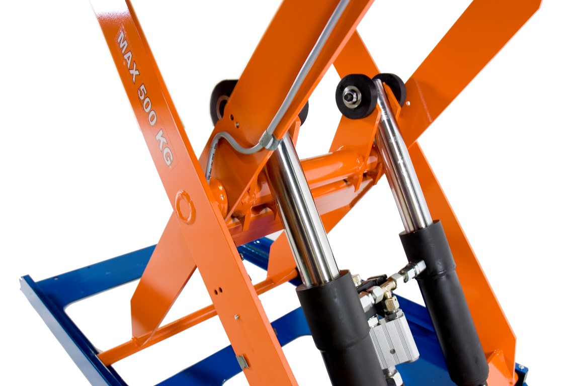 Flachhubtisch mit Hydraulikzylinder