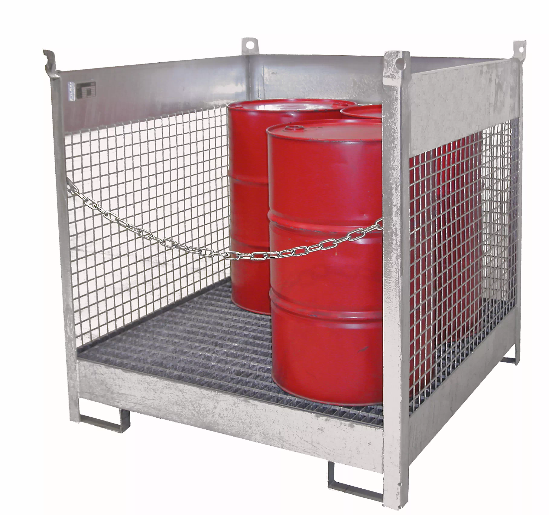 Fass-Stapelpalette FSP-4 D, feuerverzinkt