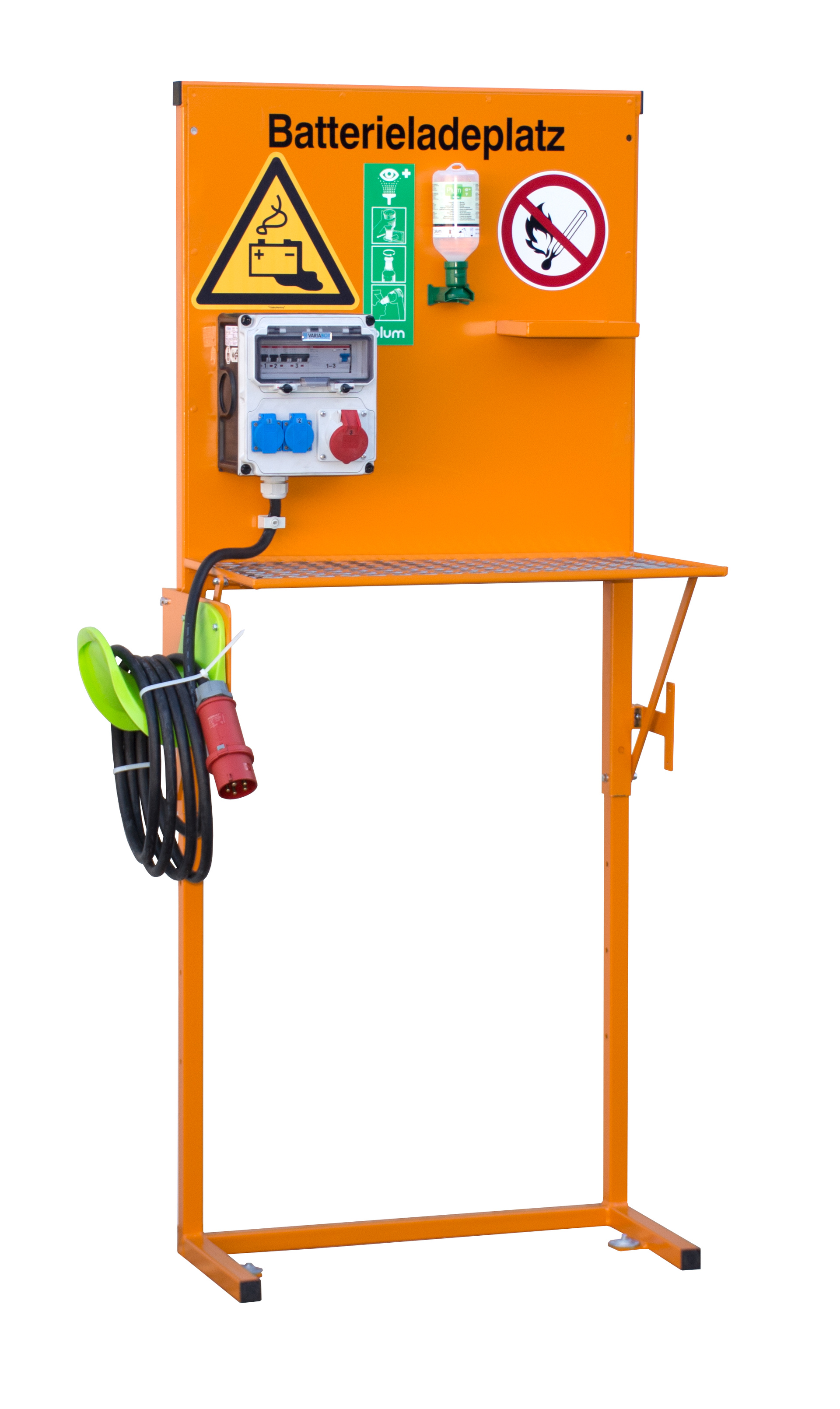 Batterieladeplatz BL 2, lackiert, Gelborange