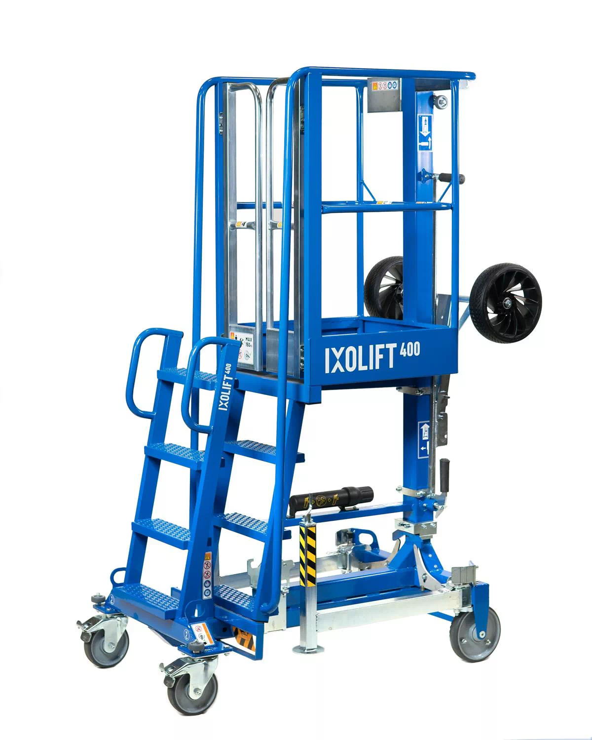 Mechanisch verstellbare Arbeitsbühne X400 S mit Transportrad