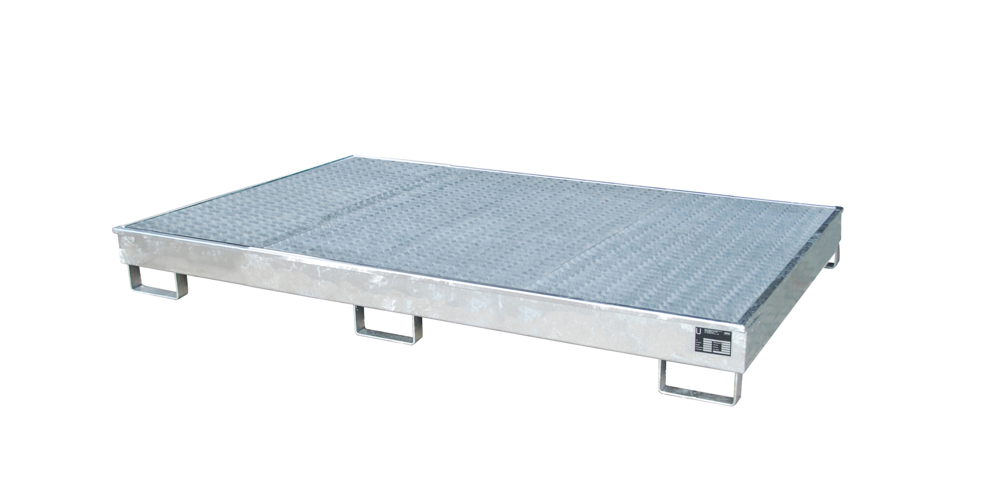 Regalwanne mit PE-Einsatz Regalwanne RW-GR 2200-1 PE, feuerverzinkt