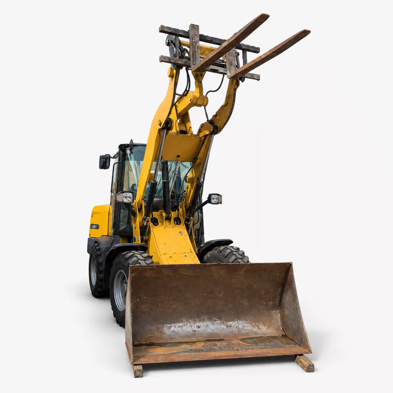 CAT Caterpillar 907H2 Kompaktradlader – BJ 2014 – 4.838 h 55 kW 5.810 kg Schaufel + Gabel
