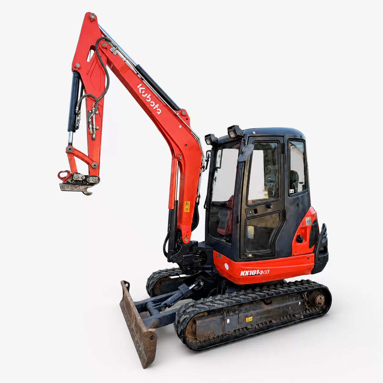 Kubota KX101 -3a Kompaktbagger 3.500 kg BJ: 2015, BH: 6.936 H MS03 Schnellwechsler