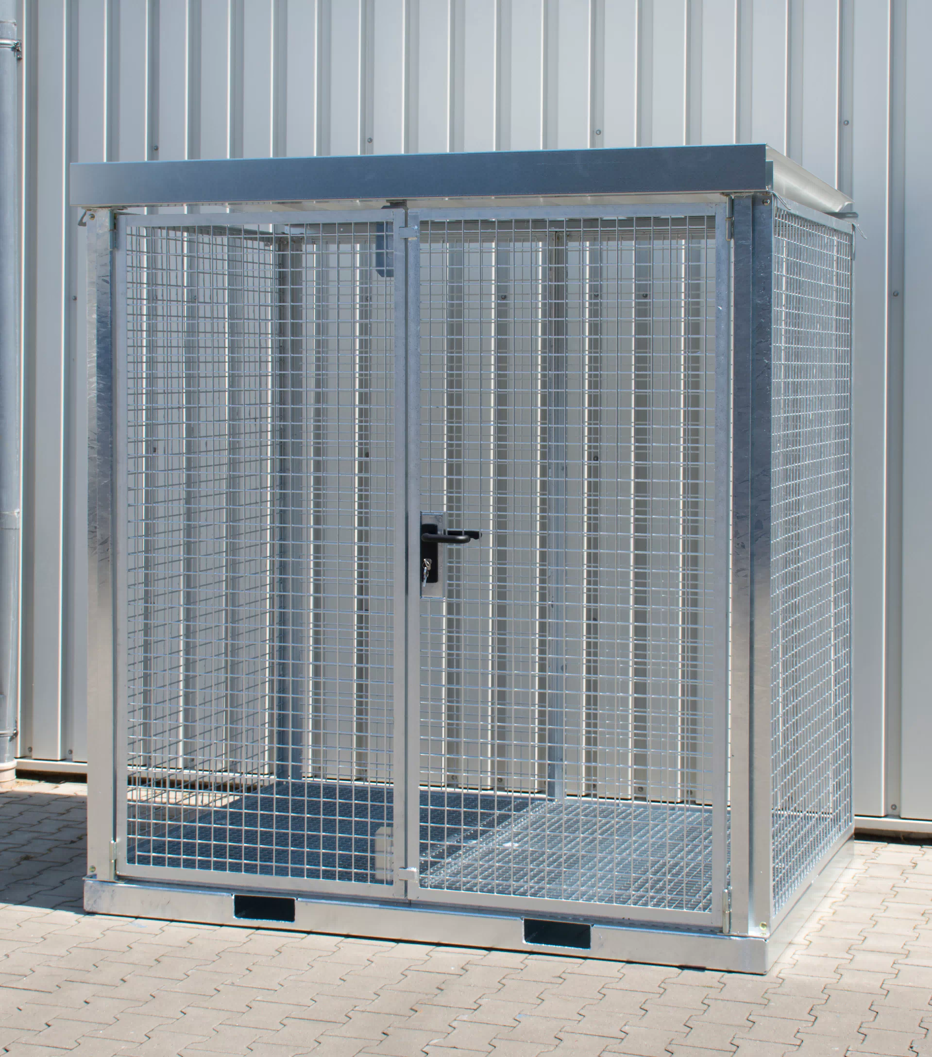 Gasflaschen-Container GFC-E/G M2, feuerverzinkt