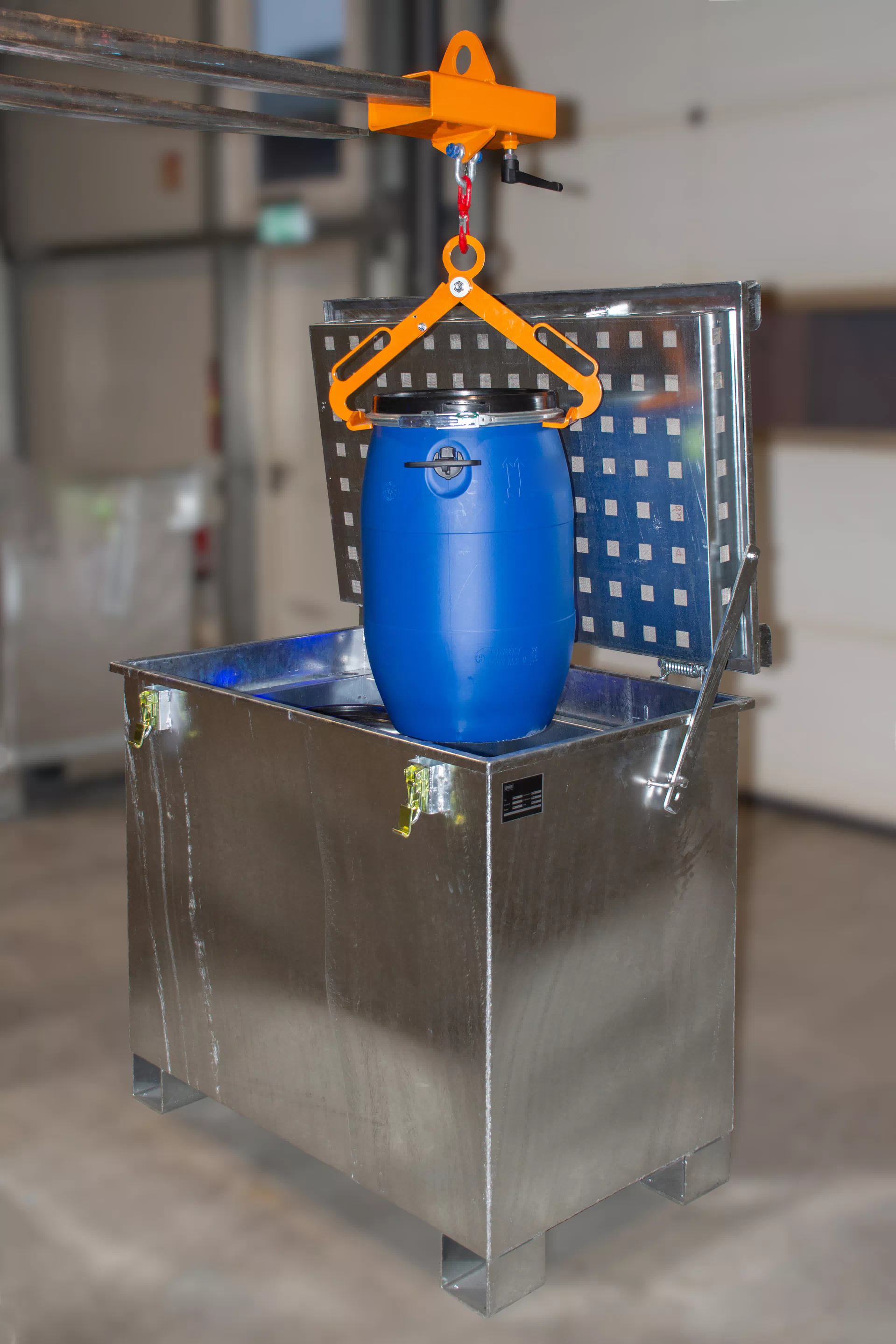 Lithium-Ionen Lagerbehälter LIL 340, feuerverzinkt