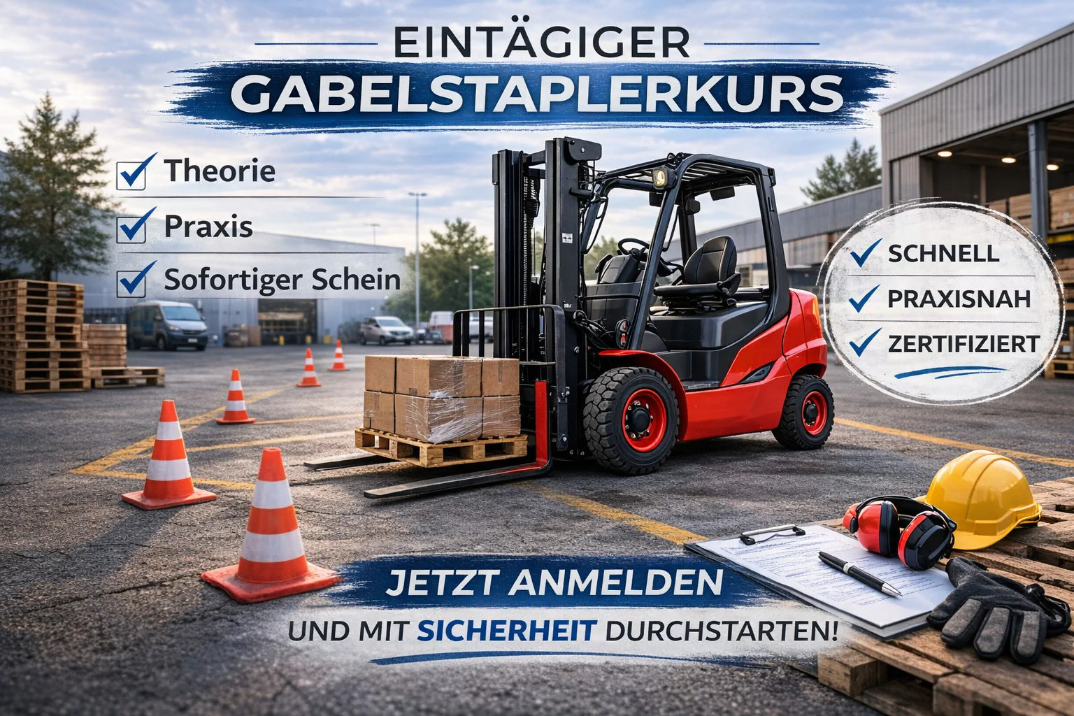 Gabelstaplerschein – Grundausbildung (Stufe 1) - Schulung
