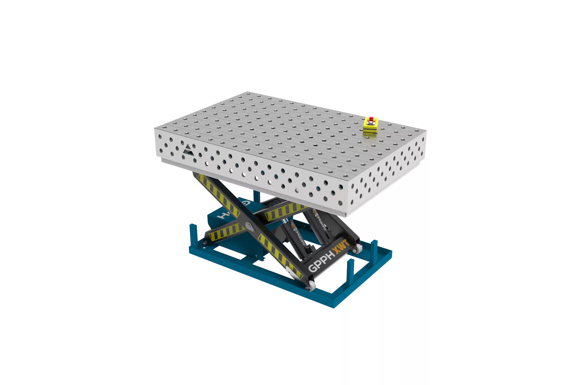 Edelstahl Schweiß Hubtisch 1500x1000