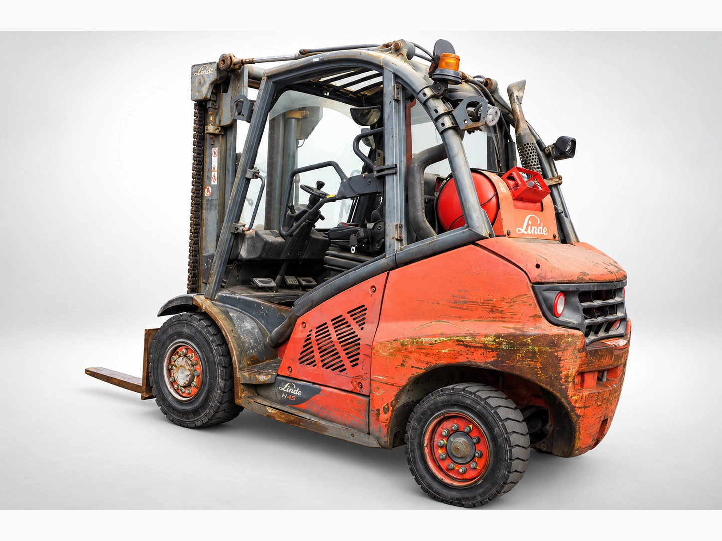 Linde H 45T-01 Gasstapler mit Teleskopmast