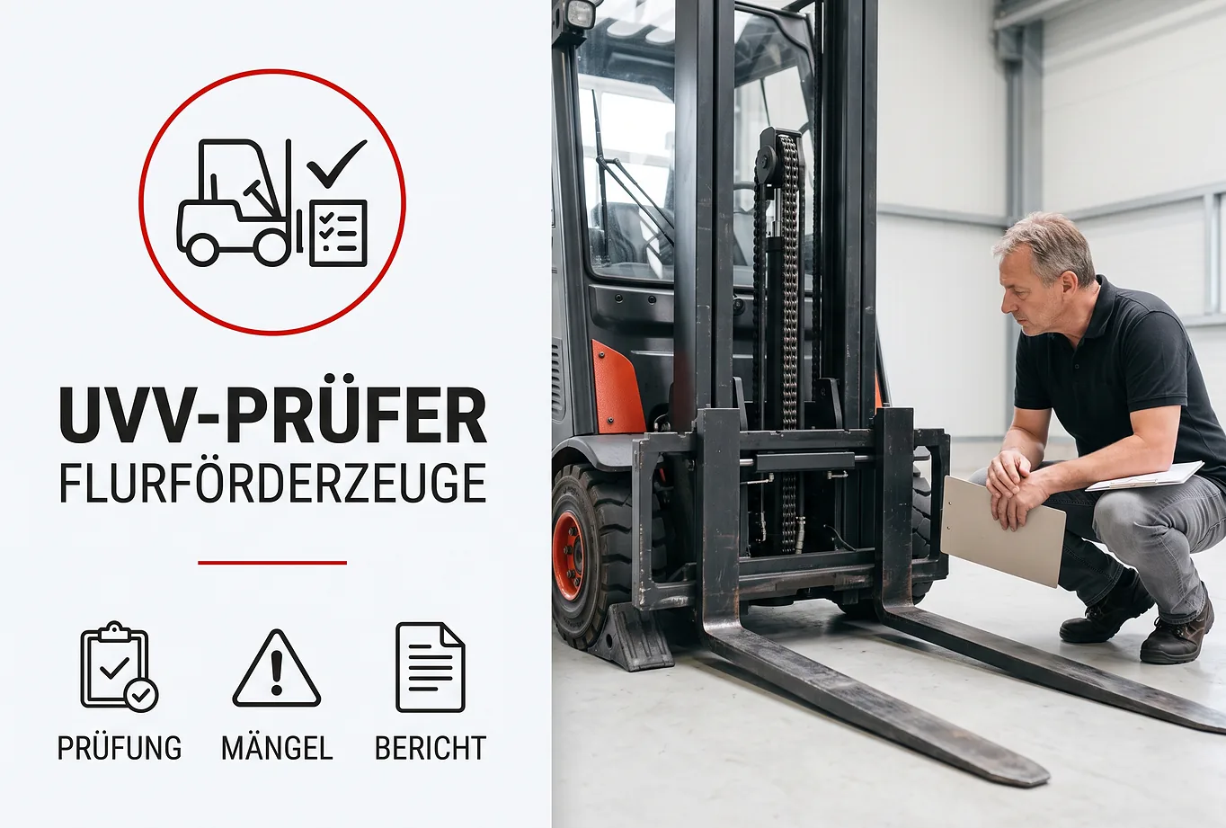 UVV-Prüfer für Flurförderzeuge - Schulung